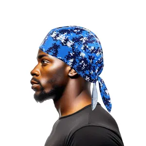 Ademende Mesh Wicking Helm Ondergoed Volledig Custom Nette Duurzame Gepersonaliseerde Label Durag Hoed Piratenpet