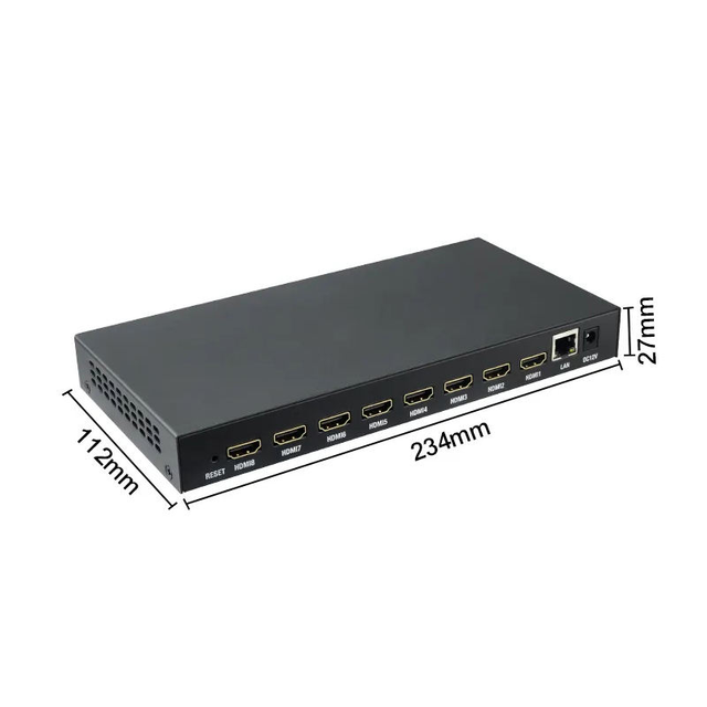 Telelink 8CH H.265 H.264 for HD MI Encoder Video Encoder for Live Streaming HD 1080P AAC/MP3 HLS/RTMP/RTSP/HTTP/UDP/SRT