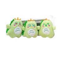 Porte-clés pendentif pour sac d'école en peluche de dessin animé mignon, petit monstre animal à un œil en fibres de polyester, vente en gros