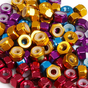 Contre-écrou en nylon en aluminium anodisé coloré M2-M8 personnalisé DIN standard classe 8 pour <span class=keywords><strong>voiture</strong></span> Rc - Product Image 5