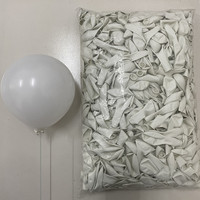 Ballon en latex rond de 12 pouces, 2,8 g, blanc mat standard, pour la décoration de fête d'anniversaire