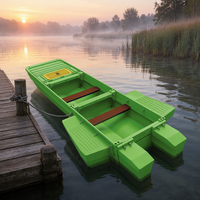 Bateau modulaire portable 3 à 4 personnes, chambres flottantes en PE épaissies et renforcées, écologiques et recyclables, spacieux pour les secours en cas d'inondation