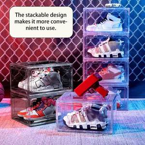 Hộp đựng giày nhựa PET trong suốt, xếp chồng được, gấp gọn, khuyến mãi lớn, thích hợp cho giày thể thao, giày cao gót, v.v. - Product Image 3