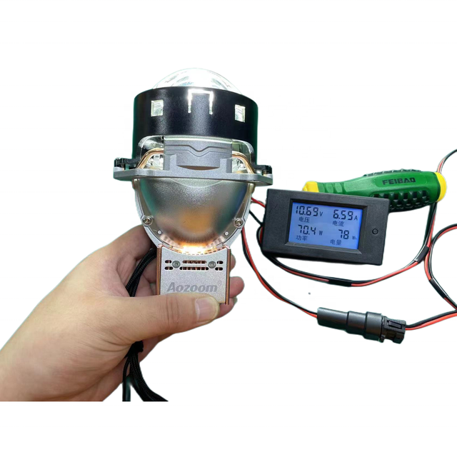 Aozoom  70W Headlights Led Laser Projector Lens Headlight Car Light Bulbs Led Matrix Lens Projector