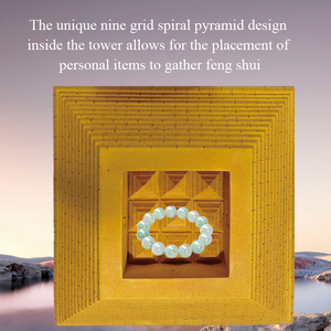 Pirámide de Iones Negativos ECAMAZ, Decoración de Campo Magnético Feng Shui para Oficina y Carrera, Adornos para el Hogar y la Ciudad - Product Image 4