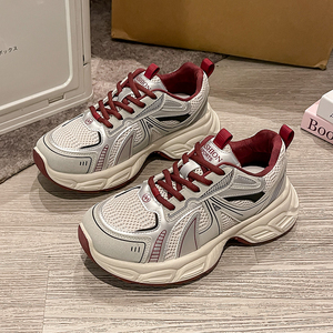Chaussures de course à lacets pour femmes Tory 2025 – Nouvelle collection été, plateforme épaisse, rehaussement de la taille, légères, respirantes, tendance et élégantes - Product Image 3