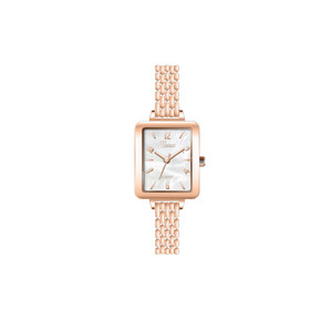 นาฬิกาโลหะทันสมัยทันสมัยทันสมัยทันสมัยทันสมัยทันสมัยทันสมัยดูทันสมัยขอบเรียบเนียนของผู้หญิงนาฬิกาควอตซ์แบบอนาล็อกพร้อมหน้าปัดและเคสกระจกแฟชั่นอัลลอยธุรกิจ - Product Image 1