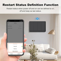 Interrupteur mural intelligent Tuya Matter WiFi 1 2 3 4 gangs, neutre requis, avec grand bouton, compatible HomeKit et Home Assistant, commande vocale