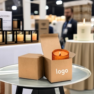 Tùy chỉnh thân thiện với môi Tùy chỉnh màu nâu sóng Kraft Hội Đồng Quản trị rỗng hộp nến đóng gói cho hương nước hoa mật ong Jar - Product Image 5