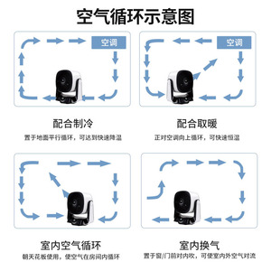 Home Air Circulation Fan 7 9.9 In Remote Control 3D Oscillating Table Fan With <b>Timer</b> And <b>Light</b> - Product Image 4