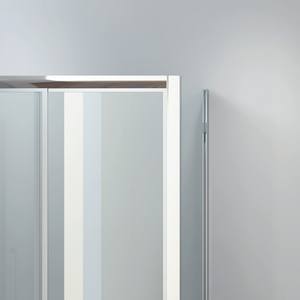 Kamalu P2000S Moderno 2 caras 160x70cm Vidrio templado transparente Recinto de bañera Aluframe cuadrado para el hogar Hotel Forma de bandeja de cuadrante - Product Image 4