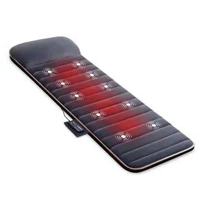 Electric full body vibrator Therapy Function Heat Comfortable Massage Bed Mat Mattress