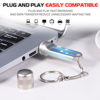 FlashDisk Flash Drive Mini, pena Drive Logo logam USB 3.0, gantungan kunci baru 2GB 4GB 8GB 16GB USB Flash Drive