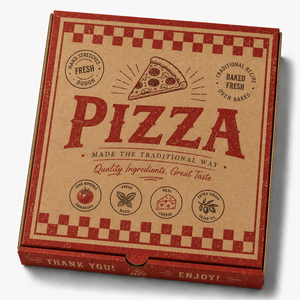 Scatola per Pizza Pieghevole in Cartone Ondulato con Motivo Personalizzato, Resistente, per Feste e Uso Domestico - Product Image 5
