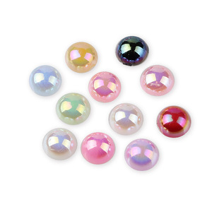 Perle Semisferiche <span class=keywords><strong>all</strong></span>'<span class=keywords><strong>Ingrosso</strong></span> con Retro Piatto da 1,5mm a 12mm, Perle Semisferiche AB Sciolte per Scrapbooking e Creazioni Artigianali, Rosso - Product Image 1