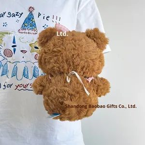 Bán buôn 8-inch Bow Gấu bông Rag búp bê siêu mềm đồ chơi sang trọng với PP bông điền Claw máy phim hoạt hình nhân vật - Product Image 4