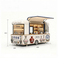 Chariot de restauration mobile Easy Move Mini avec roulettes robustes, chariot de cuisine léger, stand de limonade mobile pour les entreprises