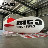 Zeppelin publicitaire géant gonflable personnalisé de haute qualité GUSS OEM pour l'extérieur, avec logo imprimé et slogans