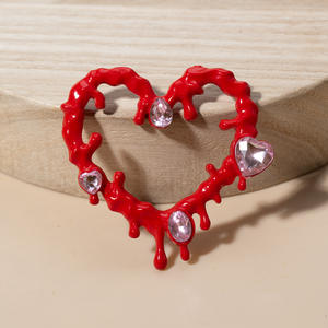 高級ブリングハートラインストーンデザイナーチャーム,ジャンクフォンケース靴サンダルDiyデコレーションネイルチャーム - Product Image 5