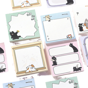 Custom Logo Printed Self-Adhesive <b>Memo</b> <b>Pads</b>, 11.5x7cm Modern Personalized Paper Notes, Bulk Business Stationery Wholesale - Product Image 1