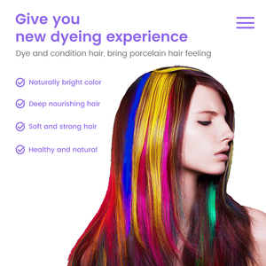 Joynna 200ml crema per la deposizione dei <span class=keywords><strong>capelli</strong></span> balsamo lunga durata Semi-permanente colore dei <span class=keywords><strong>capelli</strong></span> con elevata protezione della lucentezza - Product Image 4