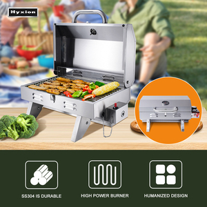 Hyxion Thép Không Gỉ BBQ Nướng Vườn Cắm Trại Thịt Nướng Biển Di Động Propane BBQ Nướng - Product Image 2