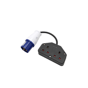 <span class=keywords><strong>Adaptateur</strong></span> ZNPON 16amp à 13amp <span class=keywords><strong>prise</strong></span> CEE 3 broches vers <span class=keywords><strong>prise</strong></span> britannique, GX03E - Product Image 1