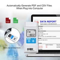 Penjualan laris termometer pencatat Data koper suhu Usb penggunaan tunggal es kering Ultra dingin-80 ℃