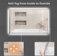 Ventes directes d'usine miroir de salle de bain LED intelligent écran tactile numérique étanche salle de bain salle de sport miroirs magiques intelligents TV Android