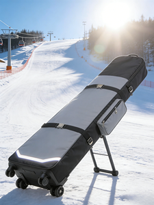 Sac de <span class=keywords><strong>ski</strong></span> extérieur personnalisé grande capacité avec roues et cadre de support, sac de rangement pour équipement de <span class=keywords><strong>ski</strong></span> en nylon imperméable, sac pour bottes de <span class=keywords><strong>ski</strong></span> - Product Image 5