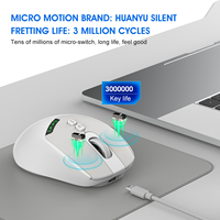 Souris optique sans fil rechargeable USB pour MacBook Pro, MacBook Air, Mac, Chromebook, Windows - Rétroéclairage LED