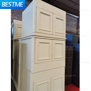 Table de toilette de salle de bain en PVC de couleur blanche, style simple, fibre de carbone, montage mural, rangement de salle de bain à domicile, hôtel, miroir, armoire - Product Image 3