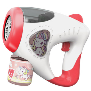 Cute Unicorn <b>Bubble</b> Blower For <b>Kids</b> 4-7 Years Old Automatic Electric <b>Bubble</b> Gun With Refill Bottle - Product Image 1