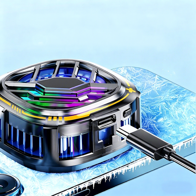 Universal ABS Semiconductor Cooling Fan  Phone Radiator Gaming Phone Cooler with Magnetic for Gaming Mobile Phones