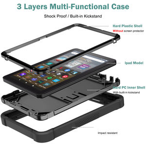 Étui Pour Tablette PC En Silicone Antichoc Robuste Avec Béquille Pour <span class=keywords><strong>Amazon</strong></span> Fire HD8 2022-Protection Hyper Robuste - Product Image 6