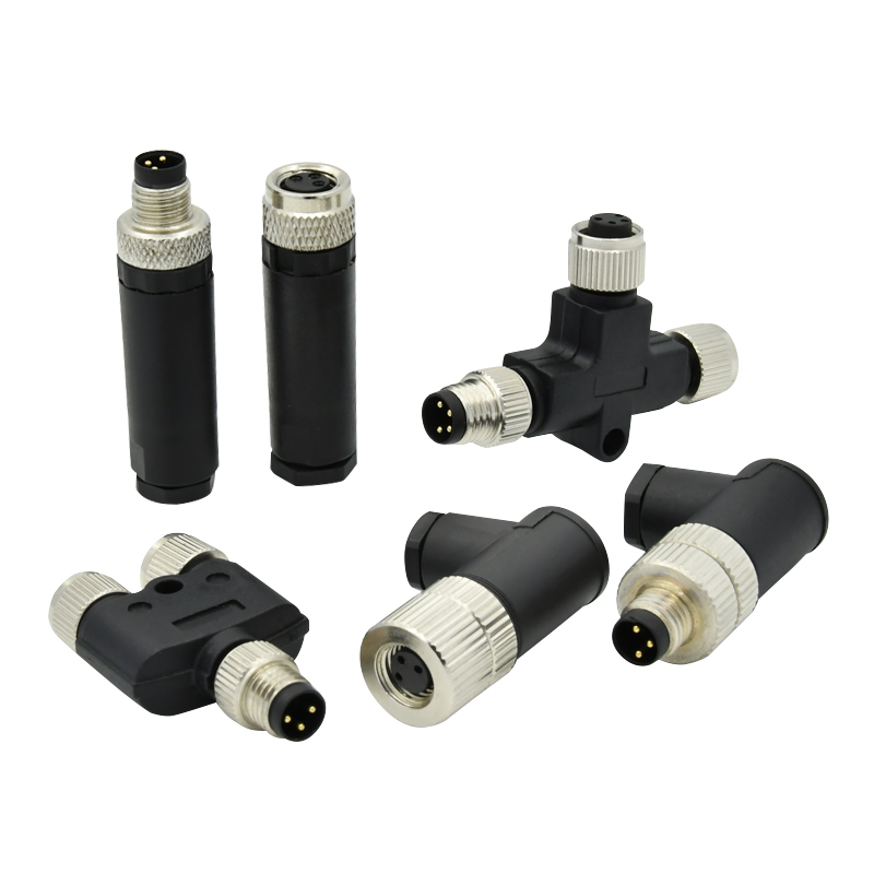 Rigoal IP67 IP68 M8 Waterproof Connector A B D Code 3 - 8 Pin PCB Panel Mount Connectors