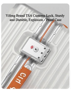 Gemulin cao cấp <span class=keywords><strong>TSA</strong></span> khóa 4 bánh xe nhôm hành lý với cup chủ cho eminent có thể tháo rời bánh xe cho vali với khoang - Product Image 5