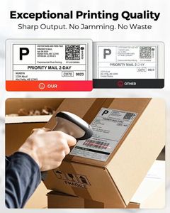 <span class=keywords><strong>Etichette</strong></span> di Spedizione Termiche Dirette 4x6 Personalizzabili, Impermeabili, Resistenti all'Olio, Senza BPA, Autoadesive per Stampanti Termiche - Product Image 4