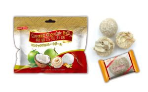 <span class=keywords><strong>Chocolat</strong></span> de qualité au goût sucré, <span class=keywords><strong>rond</strong></span>, blanc, saveur noix de coco - Product Image 4