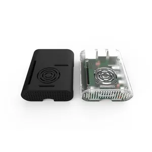 Hot Sale New Raspberry Pi 4 Case Plastic Protective Case Black White Transparent For Raspberry Pi 4 Model B
