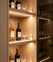 Système de profilés en aluminium LED à montage en surface en forme de V de qualité supérieure pour éclairage sous armoire et éclairage encastré