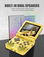 POWKIDDY V90 Console de jeu portable Écran IPS de 3.0 pouces Écran IPS pliable de 3.0 pouces Open Source ARM9 1020mAh Console de jeu rétro