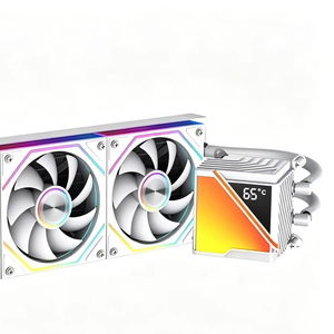 Enfriador de CPU por agua con refrigeración líquida Jungle Leopard Stellar Realm RS DGT 240/360 para PC de escritorio, blanco/negro, 73.2CFM, 2800RPM - Product Image 1