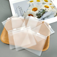 Sacs d'emballage pour bijoux EVA, mini-sacs refermables transparents, petits sacs en plastique recyclables avec fermeture éclair