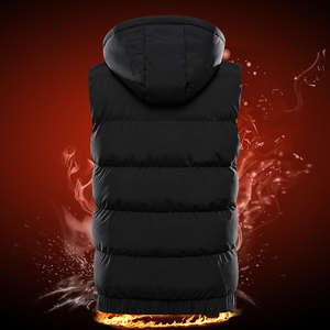 Chaleco calefactable de trabajo al aire libre de invierno 9 zonas de calefacción de talla grande logotipo personalizado USB algodón Casual directo de fábrica al por mayor Dropshipping - Product Image 3