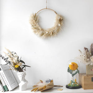 Guirnaldas y Coronas de Flores Secas SoftDream, Marco de Corona de 30 cm con Hierba de Pampas, Decoración Perfecta para el Hogar - Product Image 6