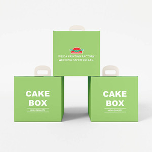 <span class=keywords><strong>2025</strong></span> nóng bán phổ biến rõ ràng cửa sổ vuông có thể gập lại Gradient màu giấy bánh sinh nhật hộp - Product Image 2