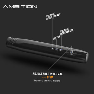 <span class=keywords><strong>Ambition</strong></span> 900mAh portátil maquillaje permanente ceja tatuaje pluma 3,5mm carrera inalámbrico tatuaje pluma máquina para delineador de ojos labios cuero cabelludo - Product Image 5