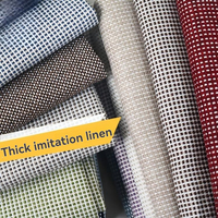 Nouveau design YAYU YY-904 Tissu en lin teint 100 % polyester tricoté, épais et résistant à l'abrasion pour chaises, canapés et mobilier de maison