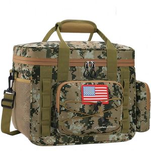Tactical Style Insulated <b>Lunch</b> Bag for Men Durable <b>Leakproof</b> Soft Cooler with Detachable MOLLE Fashionable Tactical <b>Lunch</b> <b>Box</b> - Product Image 1